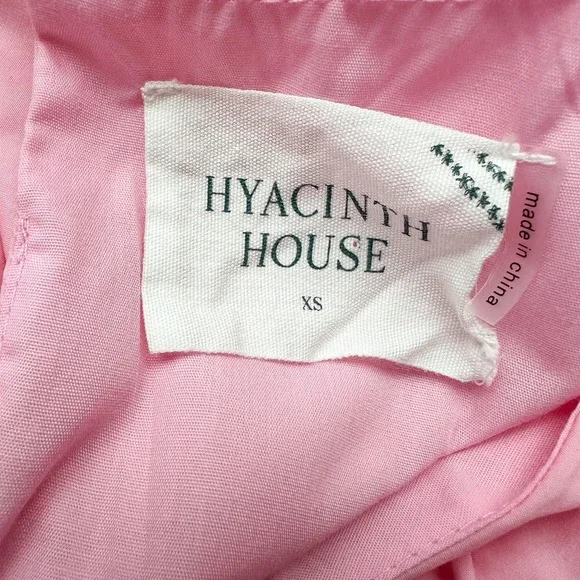 Tuckernuck Hyacinth House Puff Sleeve Mini Dress Pink XS - Picture 13 of 15